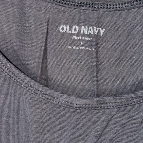 Old Navy First Layer Tank Top Bundle – Size L – Charcoal Gray & Black - Picture 7 of 7